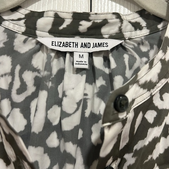 ELIZABETH AND JAMES Drop Waist Dress Womens Animal Print Size Medium - Picture 6 of 8